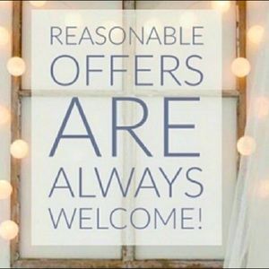 Reasonable offers welcome! 🥳👍